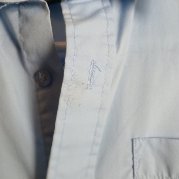 #392 Boys George Light Blue Button Down Dress Shirt Size M (8) - Picture 5 of 16